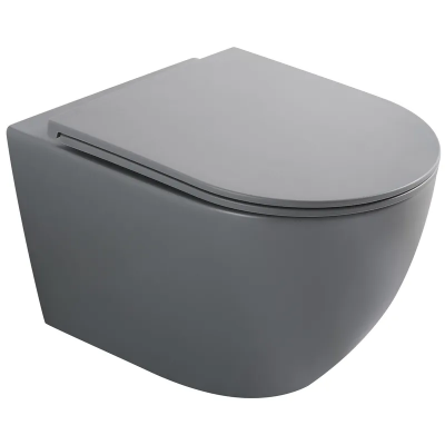 Унитаз подвесной Mixxus Premium ELLIPSE-0308-T3 GRAY 490x360x360mm система смыва TORNADO 3.0 (MP665