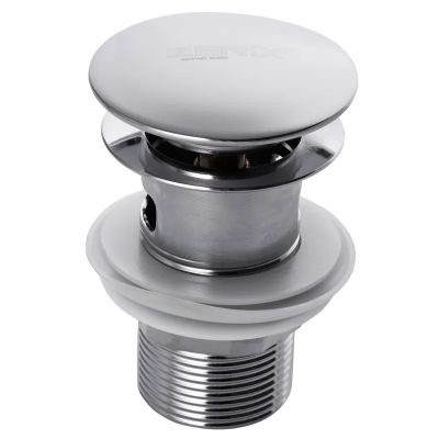 Донный клапан с переливом (кнопка) Zerix LR65-2 (ZX2638)