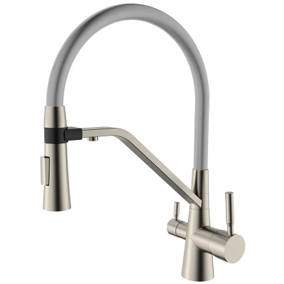 Смеситель для кухни Mixxus Premium Magnet 021 SS COLOR REFL.GREY (MI6976)