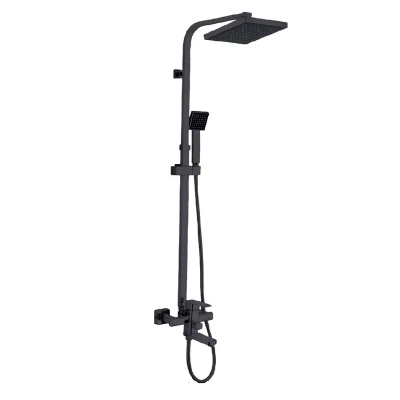 Душевая колонна со смесителем Zerix LEB16-123 Black (цвет черный) (ZX5574)