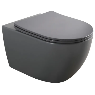 Унитаз подвесной Mixxus Premium ELLIPSE-0309-T1 GRAY 530x360x350mm система смыва TORNADO 1.0 (MP665