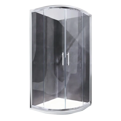 Душевая кабина без поддона Koer SR SC04-100x100x195-TR-01 прозрачное стекло Easy Clean 5мм, хром (K
