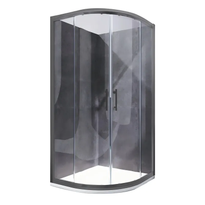 Душевая кабина без поддона Koer SR SC04-90x90x195-TR-07 прозрачное стекло Easy Clean 5мм, графит (K
