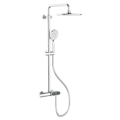Душевая колонна с термостатическим смесителем Koer KB-55014-01 (Цвет хром) (KR4732)