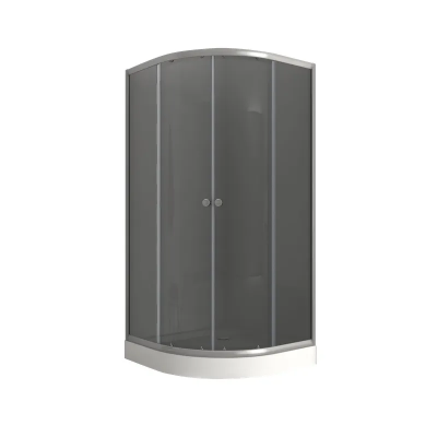 Душевая кабина с низким поддоном Mixxus PLAIN SCT02-90x90x195-GR SATIN серое тонированное стекло 4м