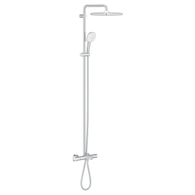 Душевая система настенного монтажа с термостатом для ванны Grohe Tempesta System 250 Cube (26691001