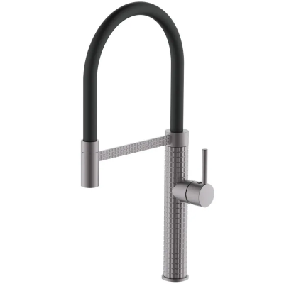 Смеситель для кухни Mixxus Premium Oliwer 017 GRAPHITE REFL.BLACK (MI6967)