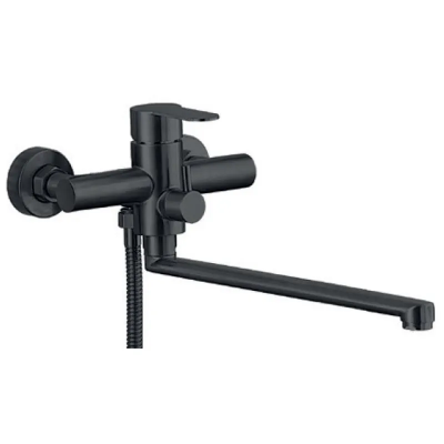 Смеситель для ванны Zerix DAX-006 (Euro) Black с нерж. стали SUS304 (ZX4816)