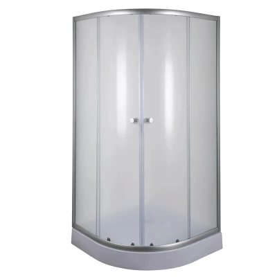 Душевая кабина с низким поддоном Mixxus PLAIN SCT02-100x100x195-FB SATIN матовое стекло 4мм (MI6897