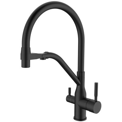 Смеситель для кухни MixxusPremium Gravity 021 BLACK REFL.BLACK (MI6978)