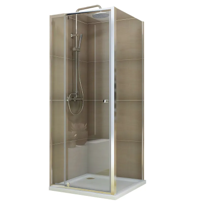 Душевая кабина без поддона Koer SR SC05-90x90x195-TR-01 прозрачное стекло Easy Clean 6мм, хром (KR5