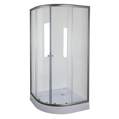 Душевая кабина без поддона Mixxus PLAIN SC01-90x90x185-TR GRAPHITE прозрачное стекло 4мм (MI6902)