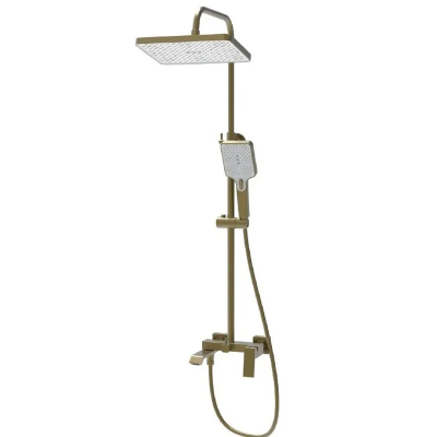 Душевая колонна со смесителем HAIBA GAUDI 009-J BRUSHED GOLD (HB9584)