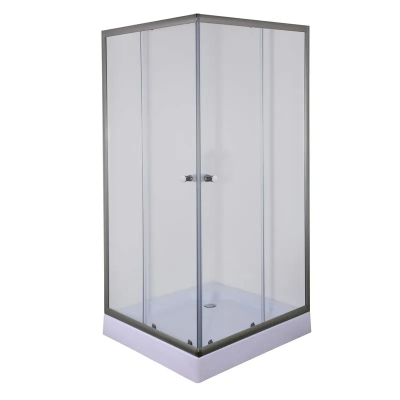Душевая кабина с низким поддоном Mixxus CUBIC SCT01-90x90x195-TR GRAPHITE прозрачное стекло 4мм (MI