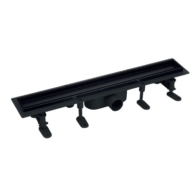 Душевой трап Mixxus DRAIN-06-60 BLACK с пластиковой основой и накладкой из нерж.стали SUS304 70x600