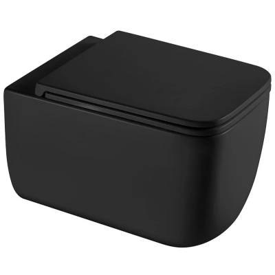 Унитаз подвесной Mixxus Premium DIVERSE-0301-T1 BLACK 530х365х373mm, система смыва TORNADO 1.0 (MP6
