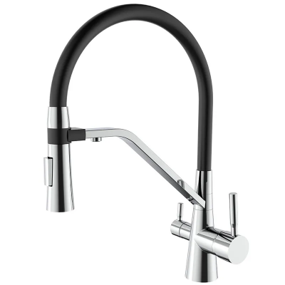 Смеситель для кухни Mixxus Premium Magnet 021 REFL.BLACK (MI6973)