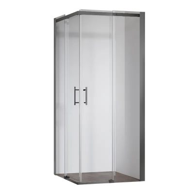 Душевая кабина без поддона Koer SR SC03-90x90x200-TR-07 прозрачное стекло Easy Clean 6мм, графит (K
