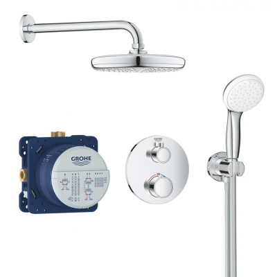 Душевая система скрытого монтажа с термостатом Grohe Grohtherm Convent. Concealed (34727000)